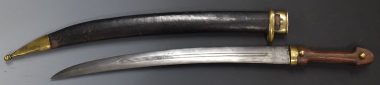 Replica Russian artillery kindjal with 43cm curved blade and sheath. PLEASE NOTE ALL BLADED ITEMS