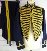 British Army Royal Gloucestershire Hussars other ranks full dress jacket of blue cloth, with