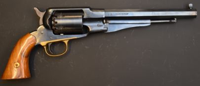 Italian Coltman Remington .44 six-shot single action revolver with shaped wooden grips, brass