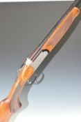 Marocchi 12 bore over and under ejector shotgun with engraved locks, top plate, trigger guard and