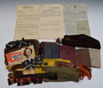 Auxiliary Territorial Service (ATS) side hat attributed to Kathleen Beryl Brown, with associated