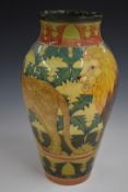 Dennis Chinaworks limited edition 3/25 large baluster vase decorated in the Dandy Lion pattern,