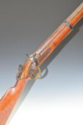 Enfield pattern .58 percussion hammer action rifle with crown over VR cypher to the lock, adjustable