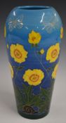 Dennis Chinaworks limited edition no 1 vase decorated in the sunflower and snail pattern with