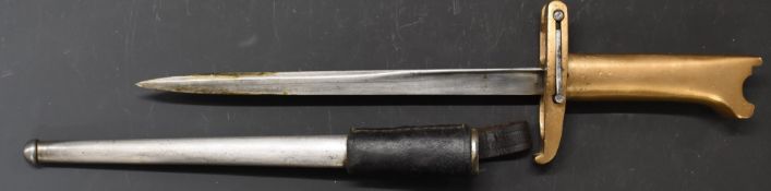 Replica British bayonet for Webley MK 6 with 21cm blade scabbard and frog. PLEASE NOTE ALL BLADED