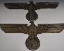 Two replica WW2 German Third Reich Nazi locomotive eagle (35