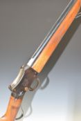 W W Greener Greener's GP Gun Martini action 12 bore single barrelled shotgun with chequered grip and