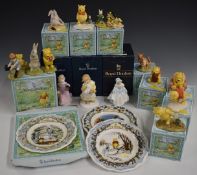 Royal Doulton Winnie the Pooh figures and plates, other Royal Doulton figures etc