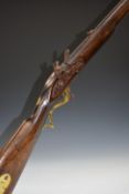 Baker pattern flintlock musket with 'Tower' and crown over 'GR' cypher stamped to the lock, line