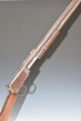 Winchester Model 1890 .22 pump-action rifle with adjustable sights and 24 inch octagonal barrel