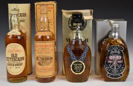 Four boxed bottles of whisky including Old Fettercairn and Glenmorangie Single Malt, 75cl, 40%