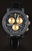Bulgari Carbongold gentleman's chronograph wristwatch ref. BB 38 CL CH with date aperture,
