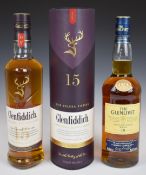 Two bottles of Single Malt Scotch Whisky comprising The Glenlivet 18 years old, 70cl, 43% vol and