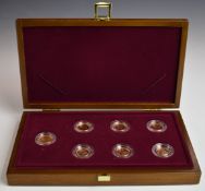 Queen Elizabeth II Royal Portrait Collection set comprising four gold full sovereigns and three gold