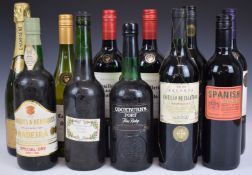 Eleven bottles of wine including Casillero del Diablo, 75cl, 13.5%, Cockburn's Port 70cl 20% vol,