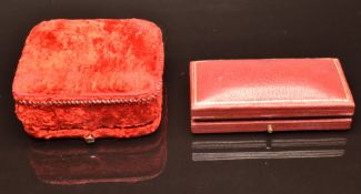 Garrard & Co jewellery box and a Weber & Schenck Deccan brooch box