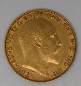 Edward VII 1902 gold half sovereign