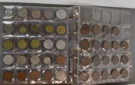 A collection of overseas and UK coinage, George II onwards, some in an album includes Irish Free