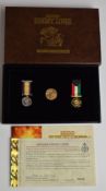 Royal Mint Behind Enemy Lines Gulf War Collection 1980 gold full sovereign and miniature souvenir