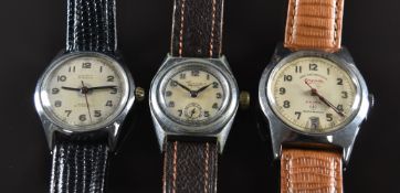 Three gentleman's mechanical wristwatches comprising West End Watch Co Keepsake Prima automatic with
