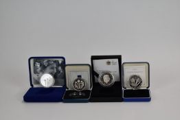 Four Royal Mint silver proof Royal commemorative crowns including Prince of Wales 50th Birthday,