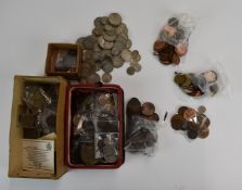 An amateur coin collection, William III onwards, also includes Roman examples, overseas etc,
