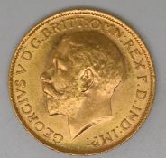 George V 1912 gold full sovereign