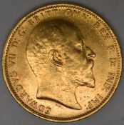 Edward VII 1903 gold full sovereign, Sydney Mint