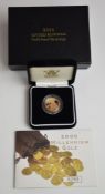 Elizabeth II 2000 proof gold full sovereign, in case with booklet no 5293