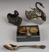 Pair of hallmarked silver napkin rings with engine turned decoration, American sterling silver