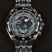 Casio Ediface Red Bull Racing gentleman's chronograph wristwatch ref. EF-550RBSP with date aperture,