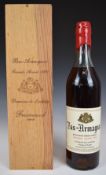 Bas Armagnac Domaine de Laubesse Grande Année 1976, in wooden box, 70cl, 40% vol