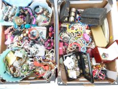 A collection of costume jewellery