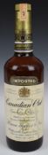 Canadian Club Canadian Whisky, Hiram Walker & Sons, seal dated 1967, 26⅔ fl oz, 70% proof