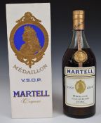 Martell Médaillon Liqueur Cognac Brandy V.S.O.P, 24fl oz, 70% proof, with presentation box