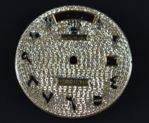 Rolex Day-Date wristwatch dial set with Arabic numerals set with diamonds, 28mm in diameter.