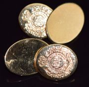 A pair of 9ct gold cufflinks, 10.3g