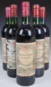 Six Chateau Gazin Pomerol 1981, 75cl