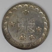 Japan Queen Victoria Jubilee white metal medal coin, (celebrated at) Hyogo and Osaka 1887, Union