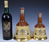 Harveys Bristol Sherries 1373-1973 commemorative bottle together with two Bells Blended Scotch