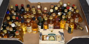 Approximately eighty 5cl and similar whisky alcohol miniatures to include Dalwhinnie, Glenturret and