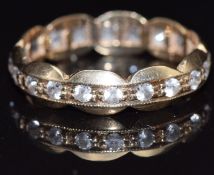 A 9ct gold eternity ring, size L, 1.6g
