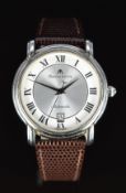 Maurice Lacroix Pontos gentleman's automatic wristwatch ref. 68775 with date aperture, silver