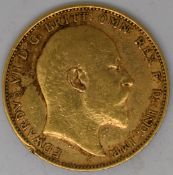 Edward VII 1902 gold full sovereign