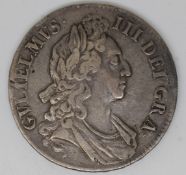 William III 1696 silver crown