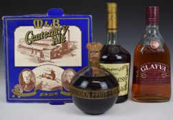 Hennessy's Very Special Cognac, 1ltr, 40% vol, Joaquin's Forbidden Fruit grapefruit liqueur, 70%