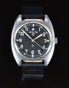 Hamilton military issue gentleman's wristwatch with luminous hands and hour markers, ministry