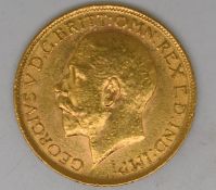 George V 1913 gold full sovereign