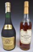 Harveys Fine Champagne Cognac 68cl, 40% vol and a bottle of Don Narciso brandy, 0.75l. 40% vol