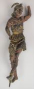 Spelter figure of Hermes or Mercury, H30cm